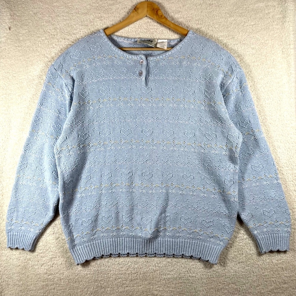 vintage 1990s northern reflections parkhurst canada heart sweater L grandmacore